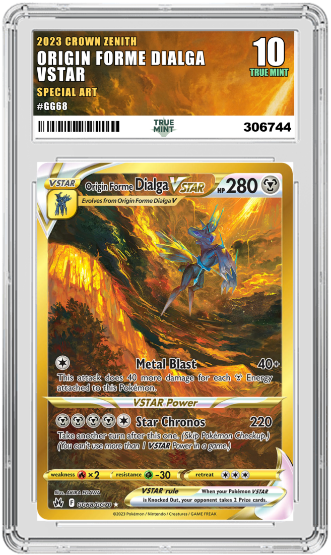 Origin Forme Dialga VSTAR — TrueMint 10 slab