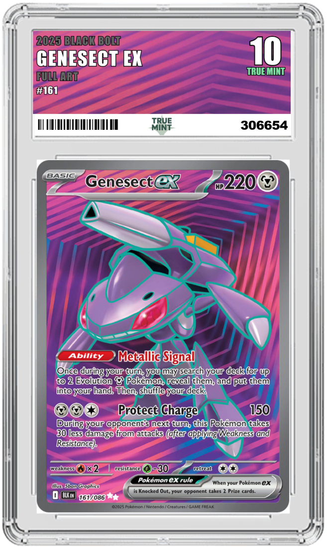 Genesect ex — TrueMint slab